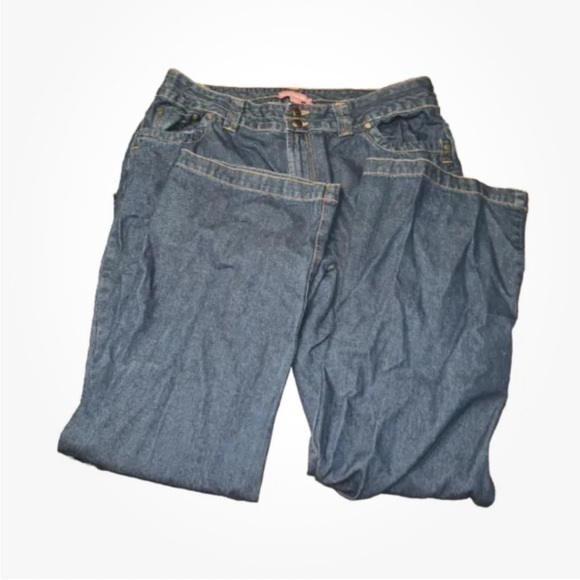 Woman Within wide leg jeans size 14w - Picture 1 of 3